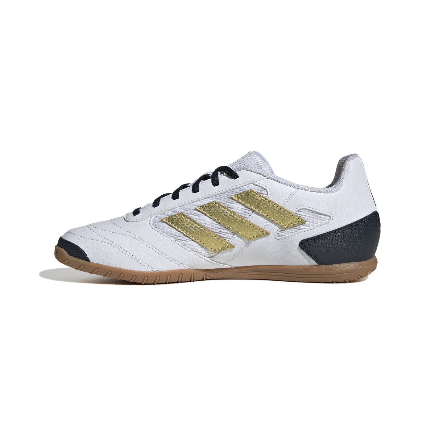 Adidas Super Sala 2 Zaalvoetbalschoenen (IN) Wit Zwart Goud