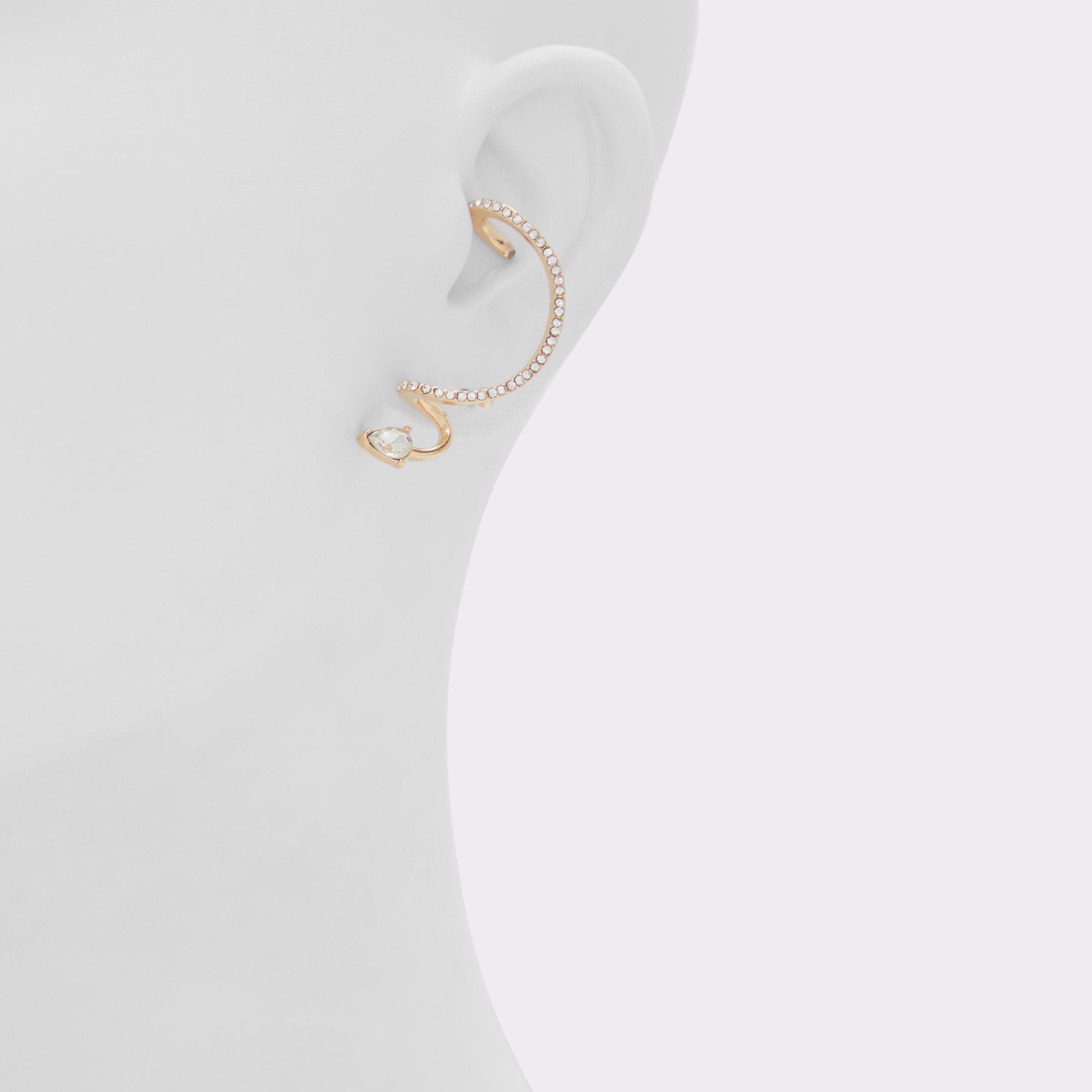 Chawiell Gold-Clear Multi Women Earrings