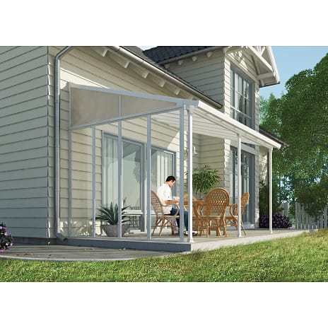 Side til Feria overdækket terrasse hvid - 3M