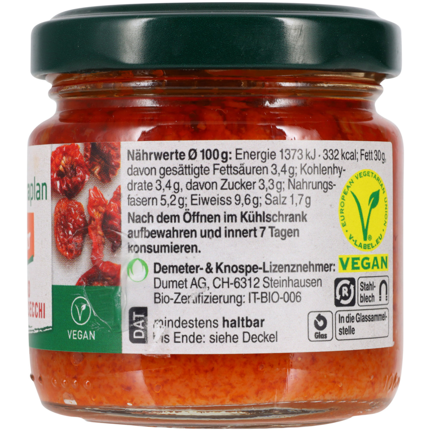 Naturaplan Bio Demeter getrocknete Tomaten Crème