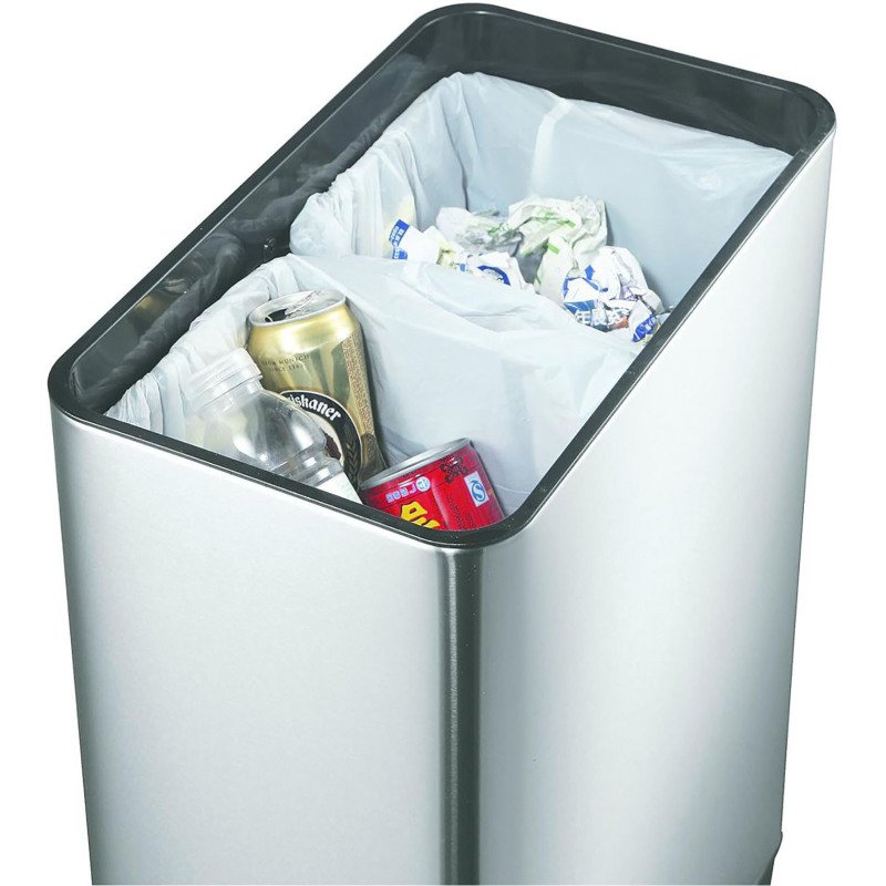 Poubelle à capteur tri sélectif Deluxe Phantom 2 x 20 L