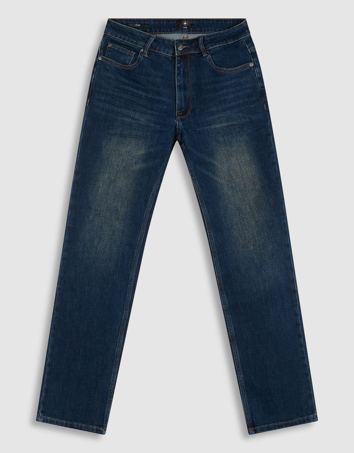 Slim Straight Fit Jeans Donkerblauw L34