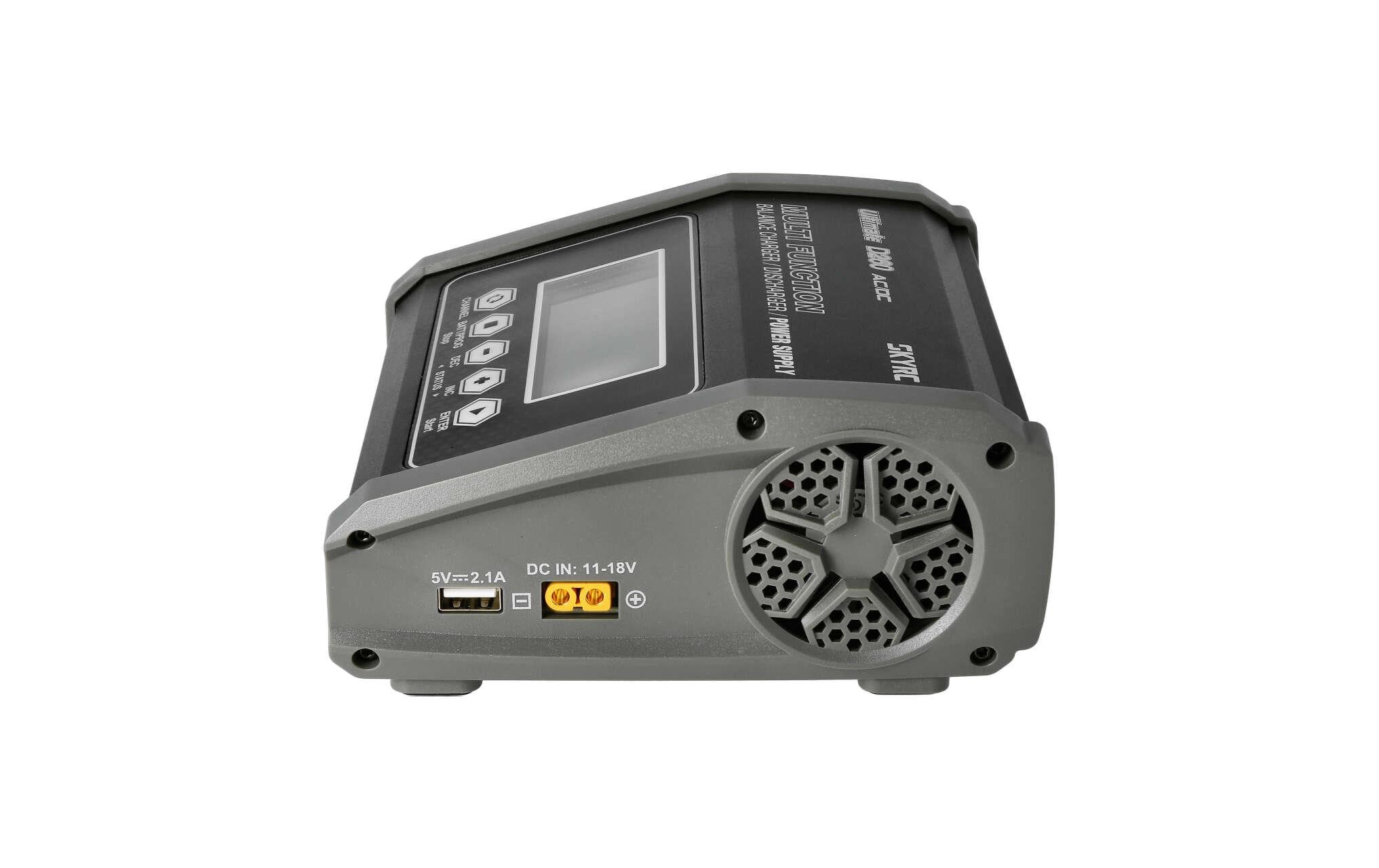 Dual-Ladegerät D260 AC/DC 2x 130W<br>Modellbau Ladegerät mit 2 Ausgängen