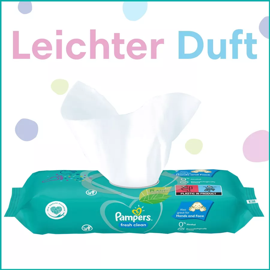 Pampers Feuchttücher Fresh Clean ECom 1200 Tücher (15 x 80 Stk)