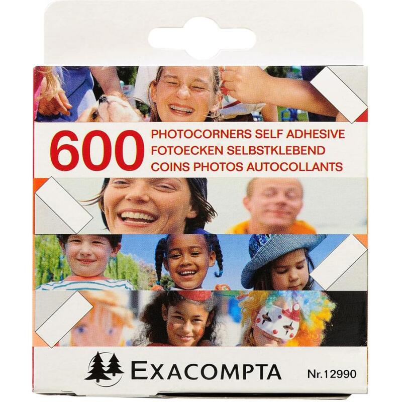 Etuis de 600 coins photos autocollants - Cristal