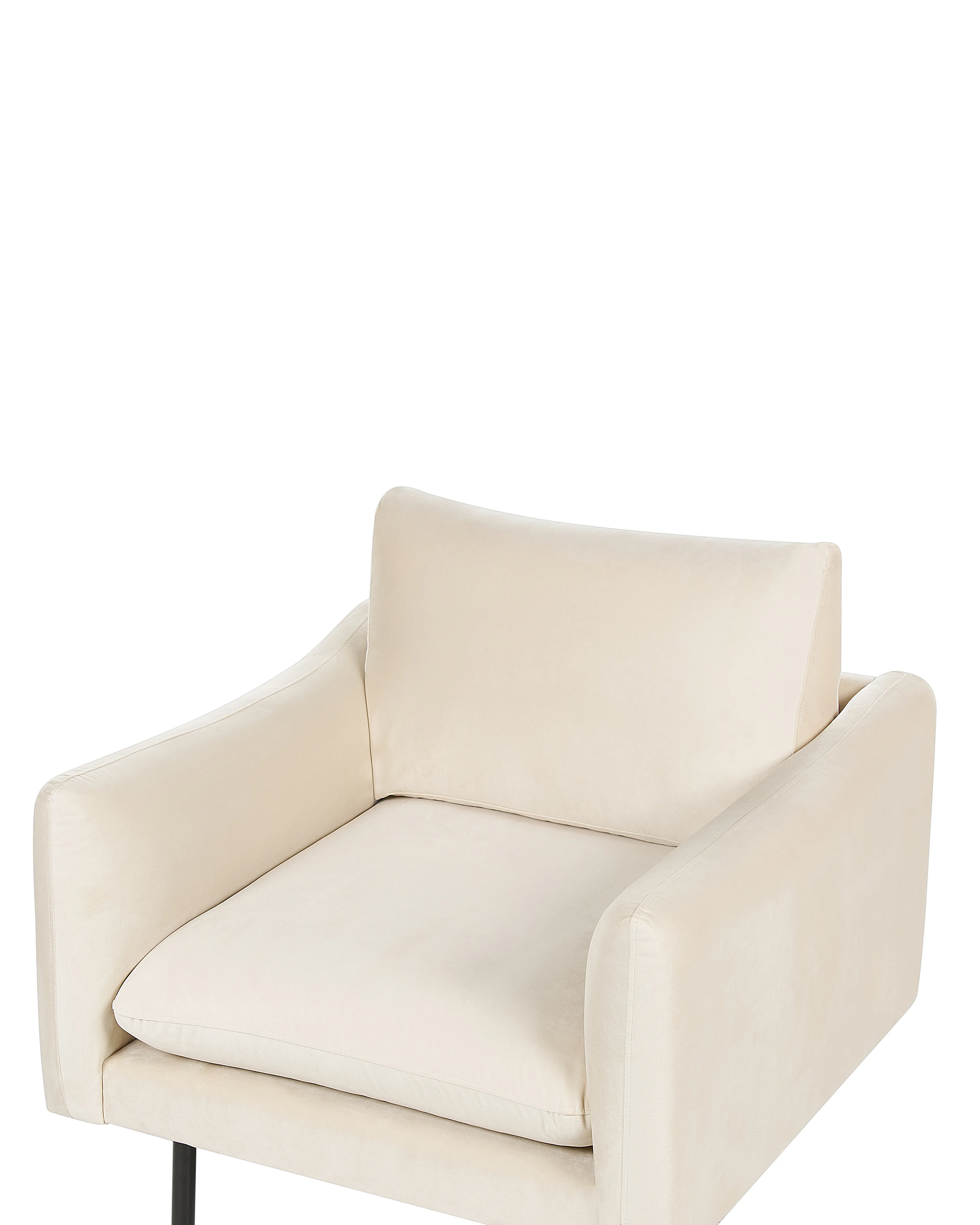 Fauteuil VINTERBRO Fluweel Lichtbeige