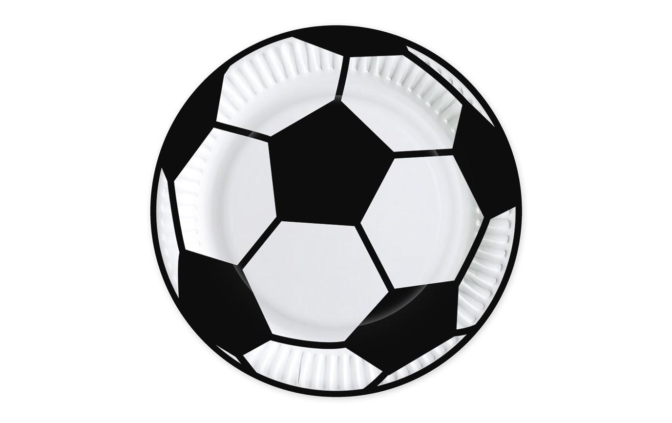 Einwegteller Football 23 cm 10 StückPapierteller