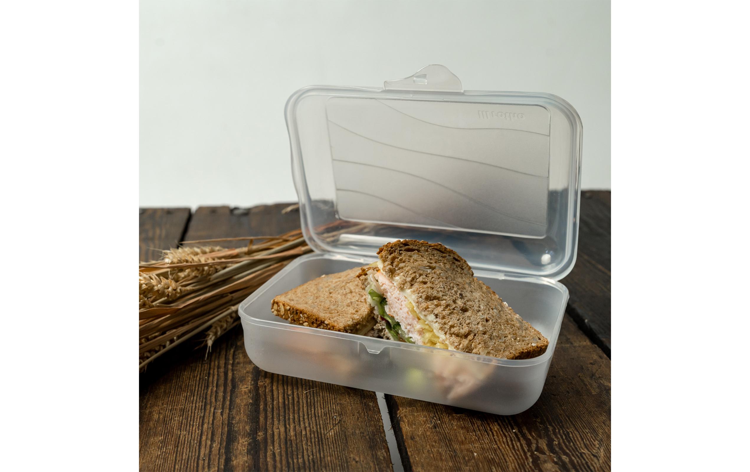 Lunchbox Fun 1250 ml, TransparentSnackdose für Unterwegs