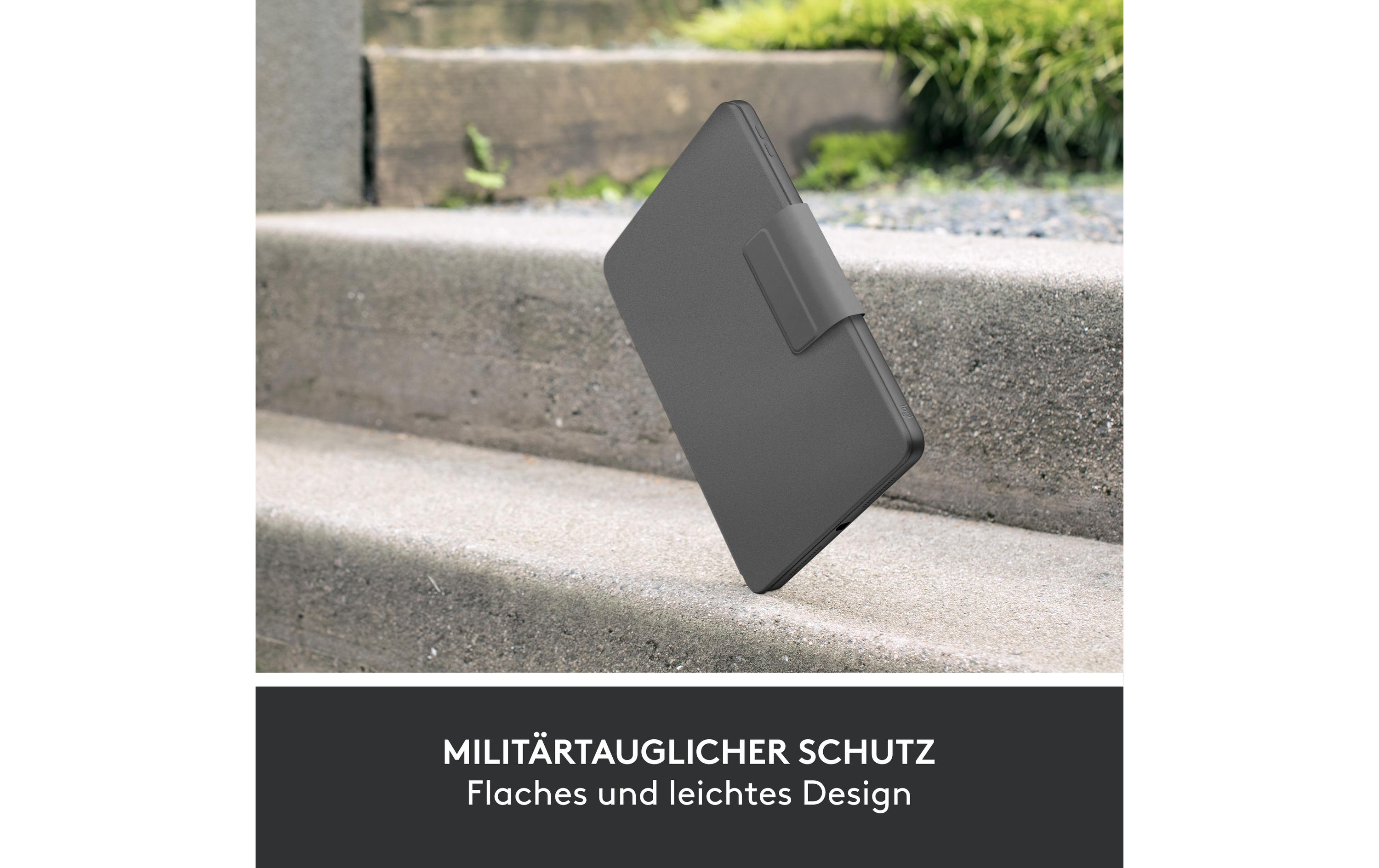 Tablet Tastatur Cover Rugged Folio iPad (10. Gen, A16/2025)<br>Schutzhülle mit integrierter Tastatur für Apple iPad 10.9