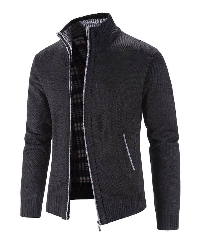 YIKES - Effen cardigan met opstaande kraag en rits