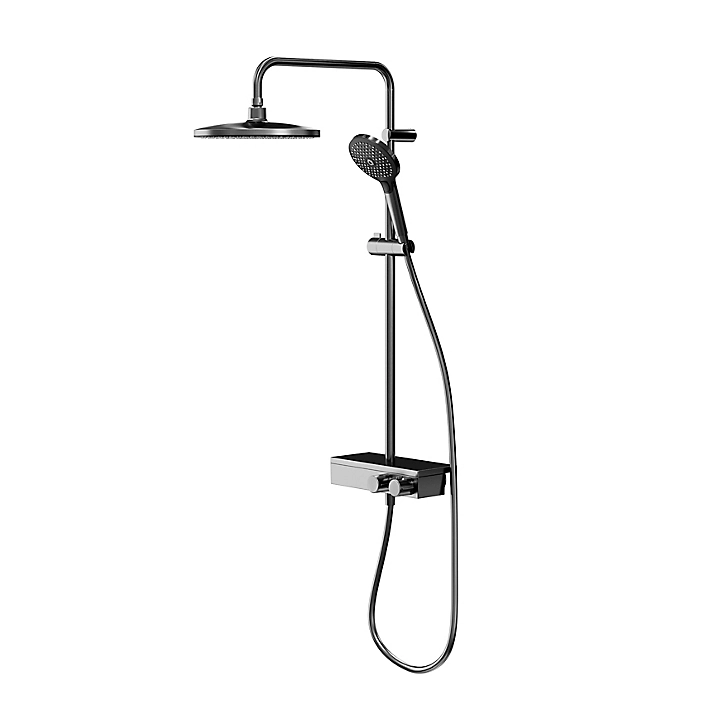 Colonne de douche thermostatique GoodHome Kolima titane