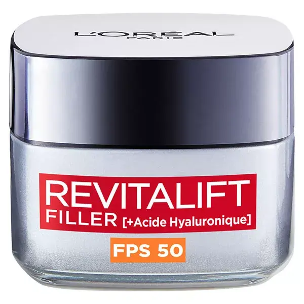 Creme Preenchedor Revitalift FPS 50 da L'Oréal Paris, efeito volumizador intenso, 50ml
