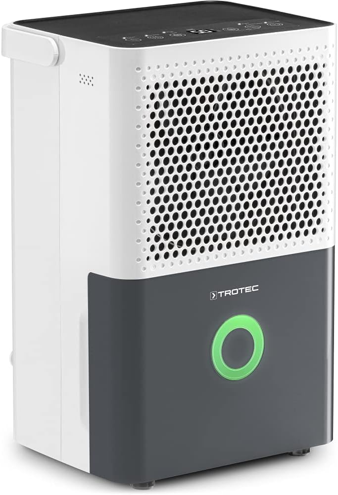 TROTEC Luftentfeuchter elektrisch TTK 33 E – Leistung 14 L/Tag – Fläche 15 m² / 37 m³ – Raum Entfeuchter – für Wohnung und Schlafzimmer