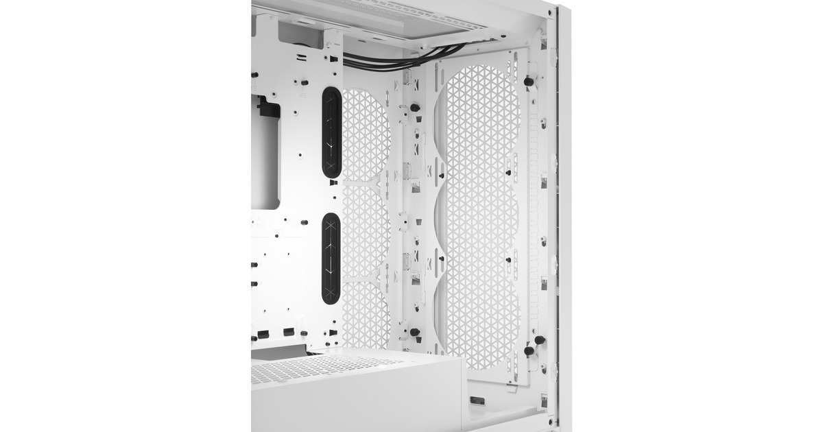 Corsair5000D CORE AIRFLOW midi tower behuizing  (Wit | 2x USB-A | 1x USB-C | Tempered Glass)