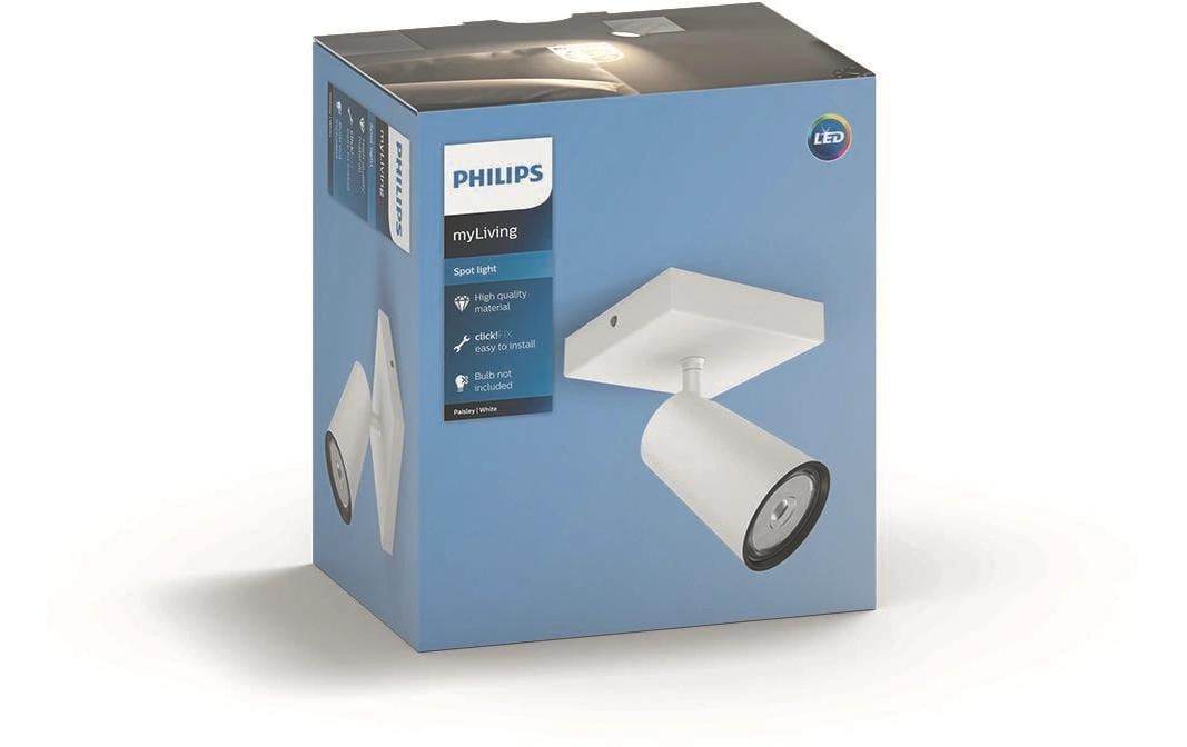 Aufbauspot Paisley, GU10, 5.5 W, WeissMyLiving Aufbauleuchte mit beweglichem Leuchtenkopf