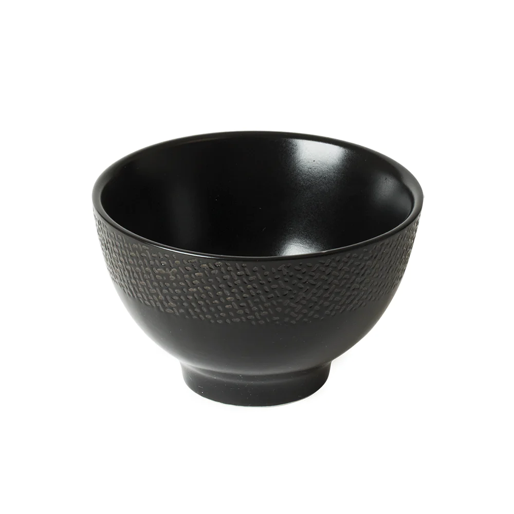 Mini bol Vésuvio noir 9,5 cm (lot de 6) Table passion