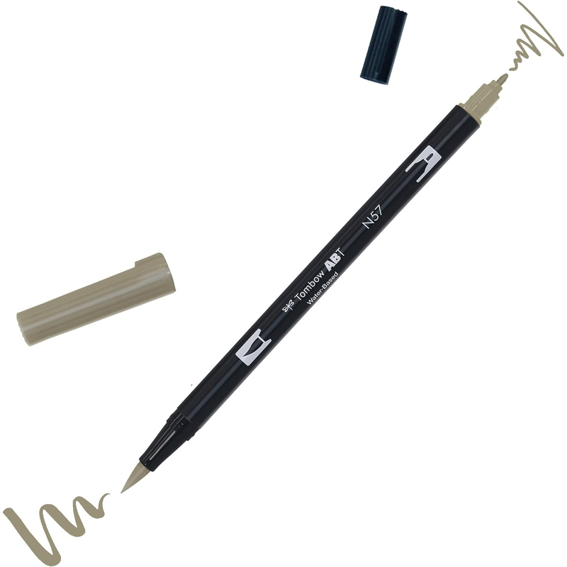 Tombow Pinselstift Dual Brush Pen ABT, N57 - warm gray 5