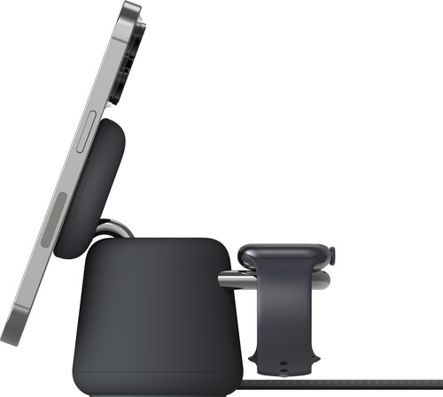 Belkin Boost Charge Pro MagSafe 2-in-1 Draadloze Oplader 15W met Standaard Zwart