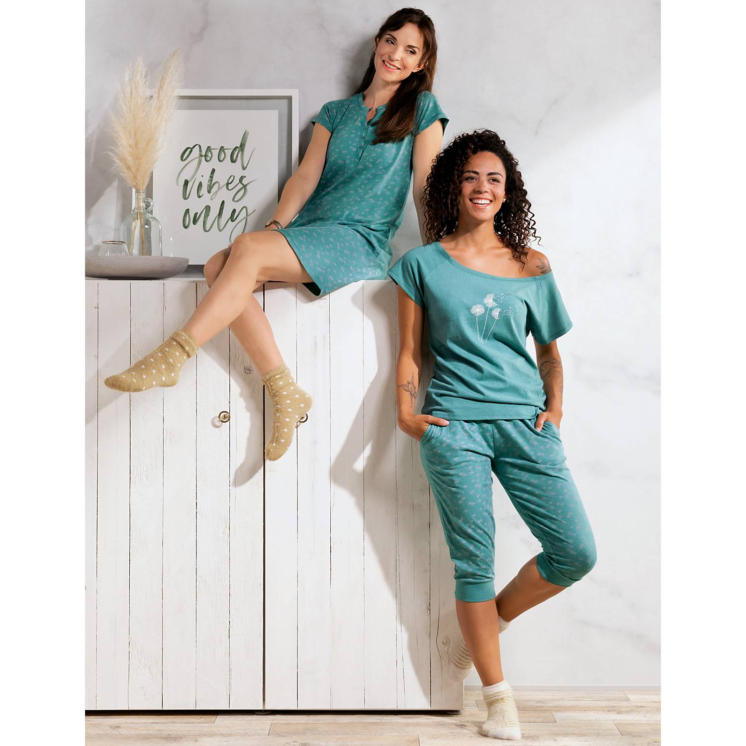 REDBEST Single-Jersey Damen-Nachthemd