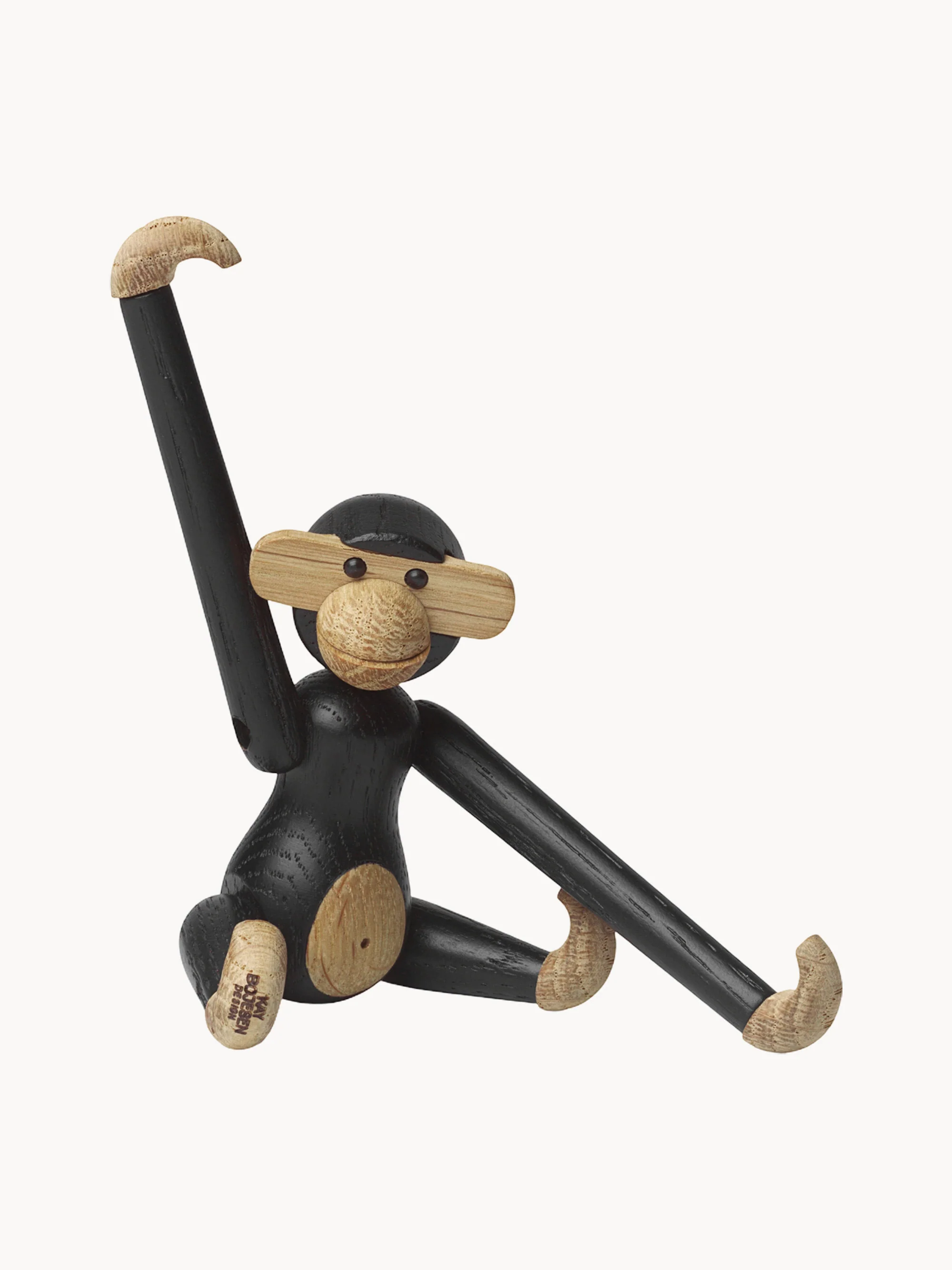 Decoratief object Monkey Mini van eikenhout