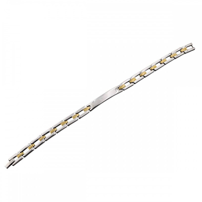 Bracelet Femme Acier Argent Doré