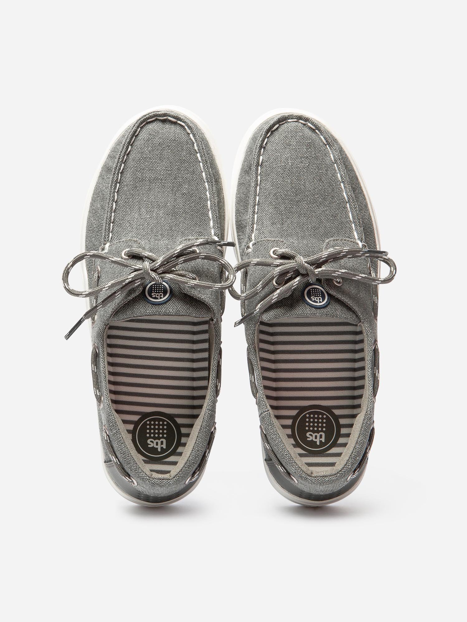 Tennis Homme Esprit Nautique Textile Gris