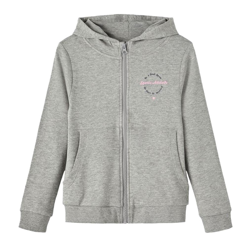 Name it Sweat Gris zippé Fille Name It Folise