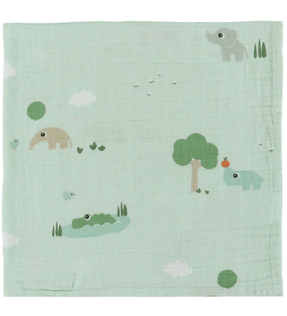 Done by Deer Spucktücher - 2er-Pack - 65x65 cm - Spielplatz - Bl