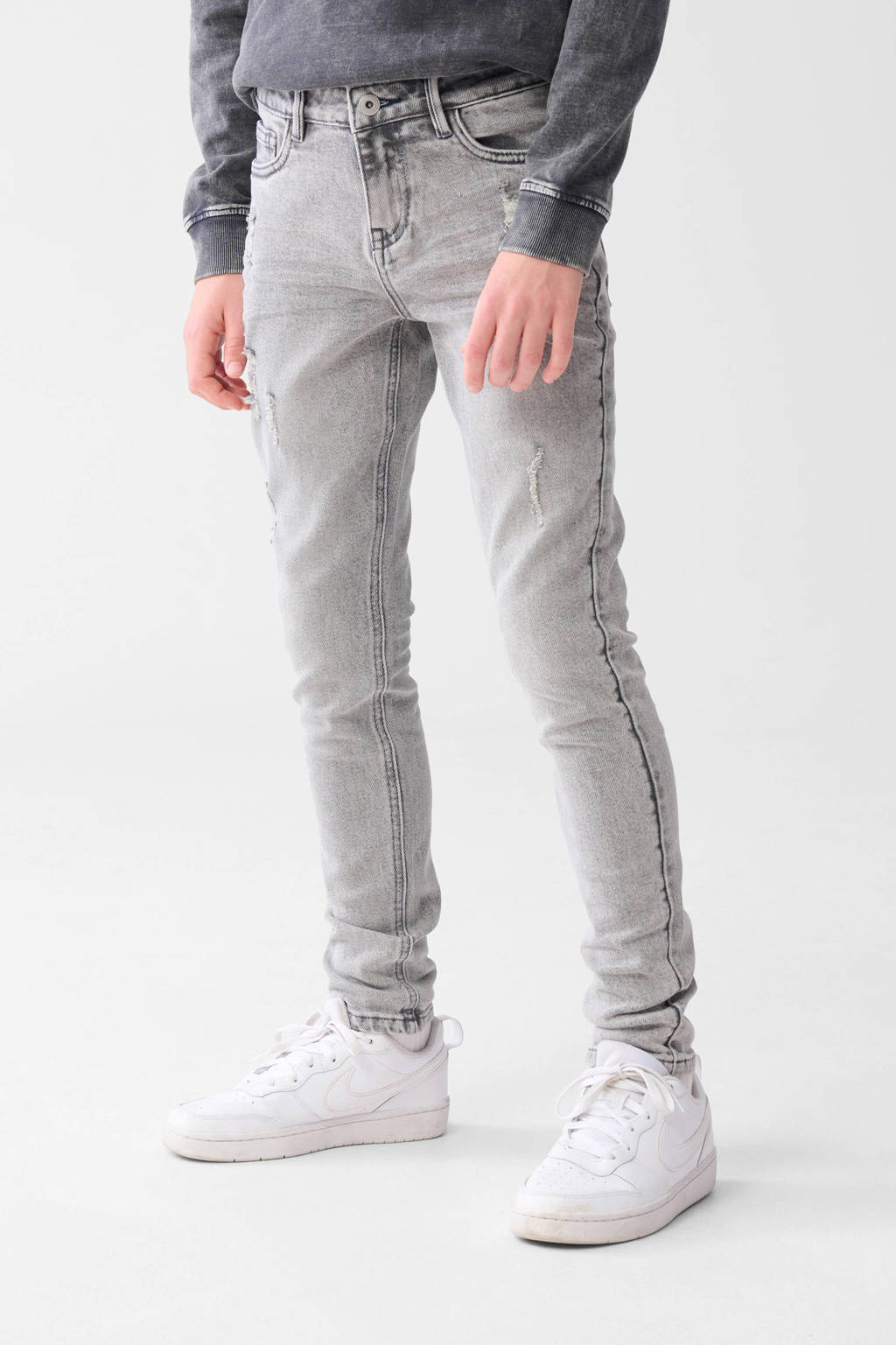 Shoeby tapered fit jeans grey denim