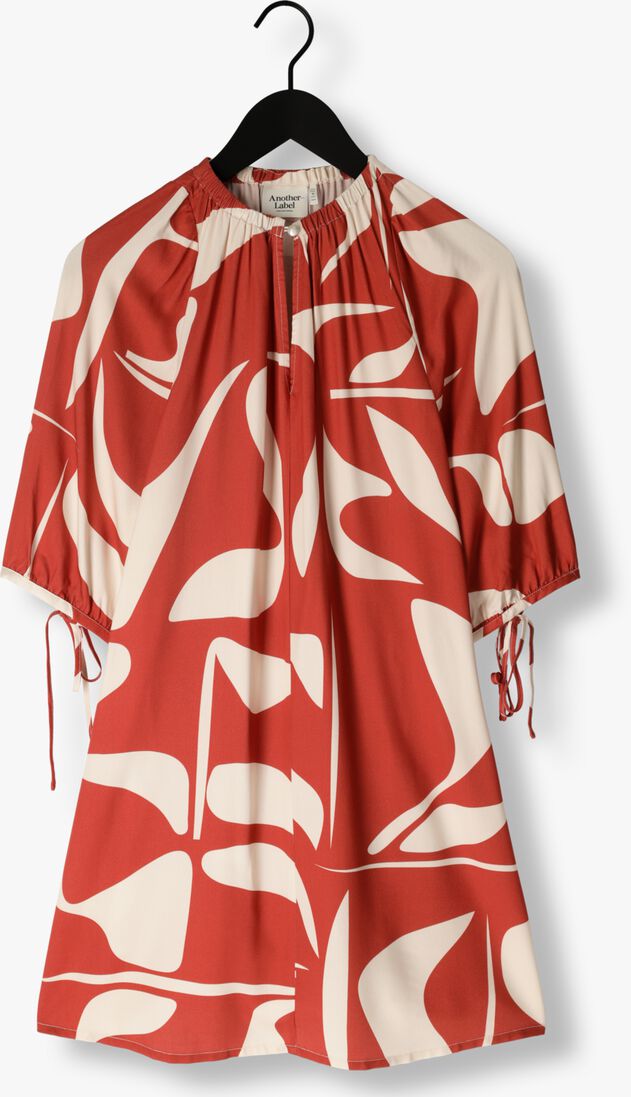 ANOTHER LABEL rode another label mini jurk maysa dress s/s