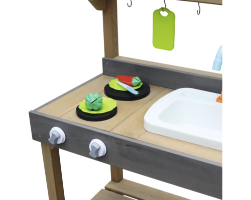 Zand- en waterspeelkeuken, middelgrijs