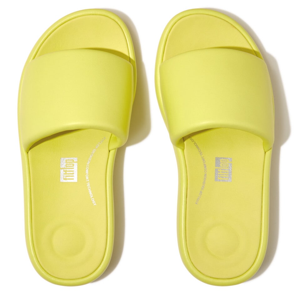 Fitflop Pantolette »IQUSHION D-LUXE PADDED LEATHER SLIDES«  , Sommerschuh, Schlappen mit breiter Bandage