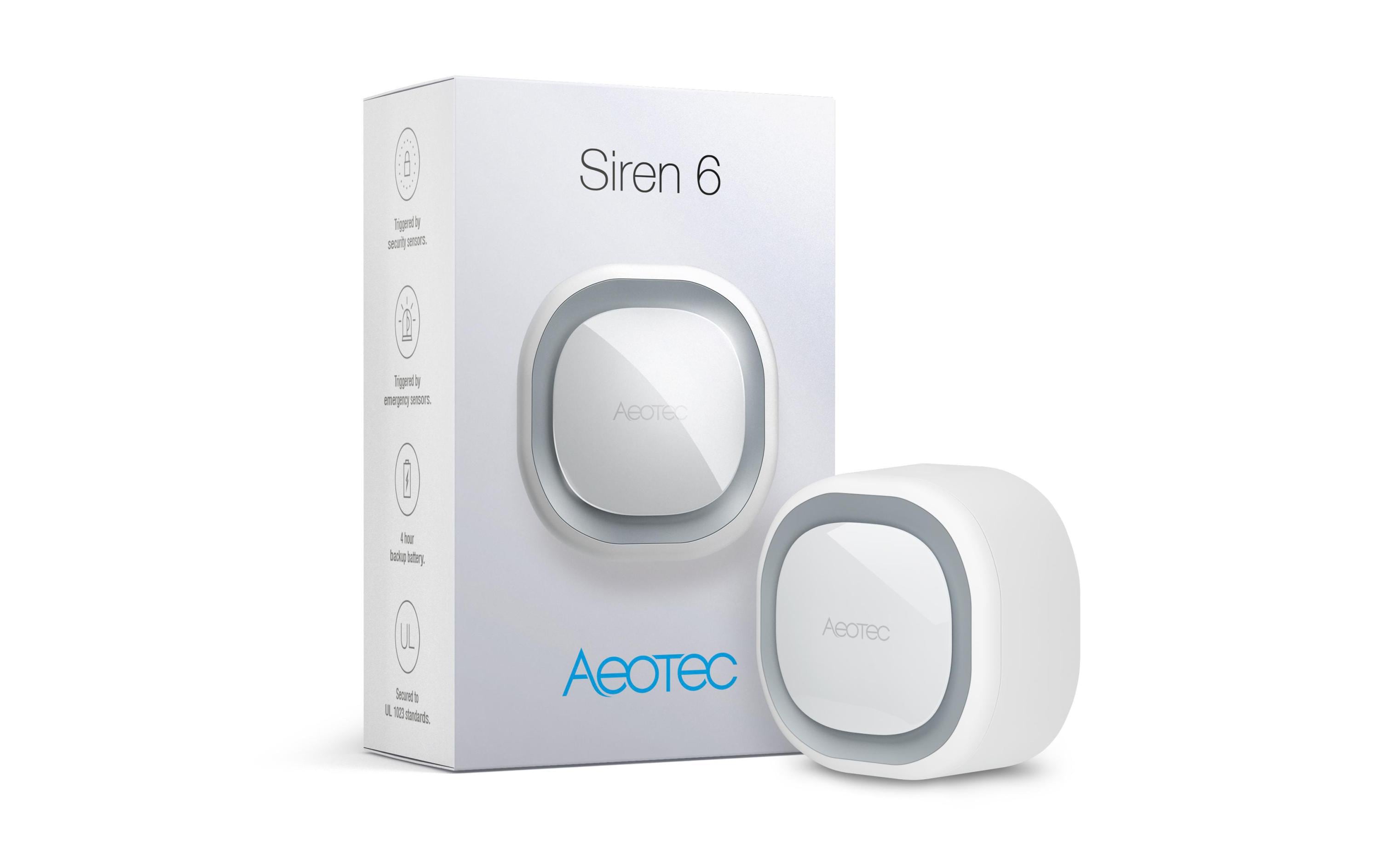 Funk-Sirene Siren 6Smarter Sensor mit visuellem und akustischem Alarm