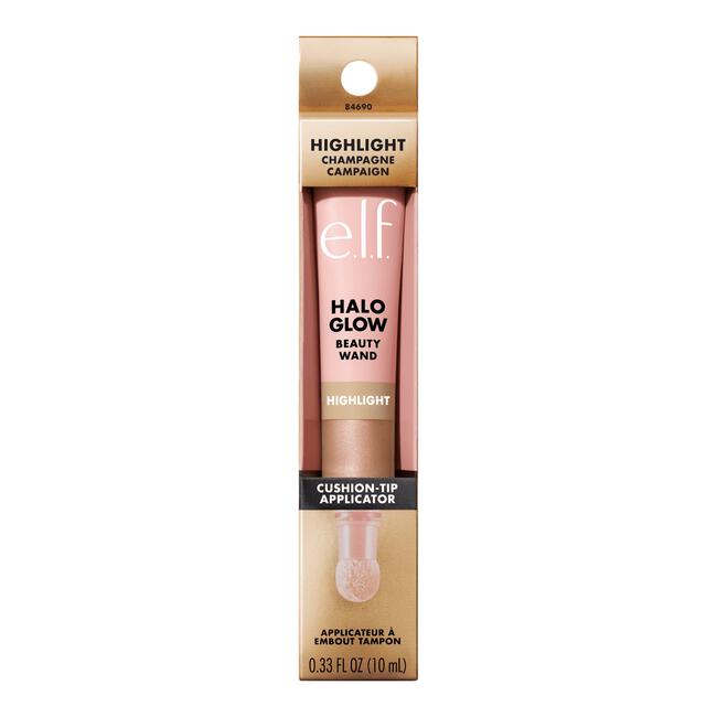 e.l.f. Halo Glow Highlight Beauty Wand Champagne Campaign