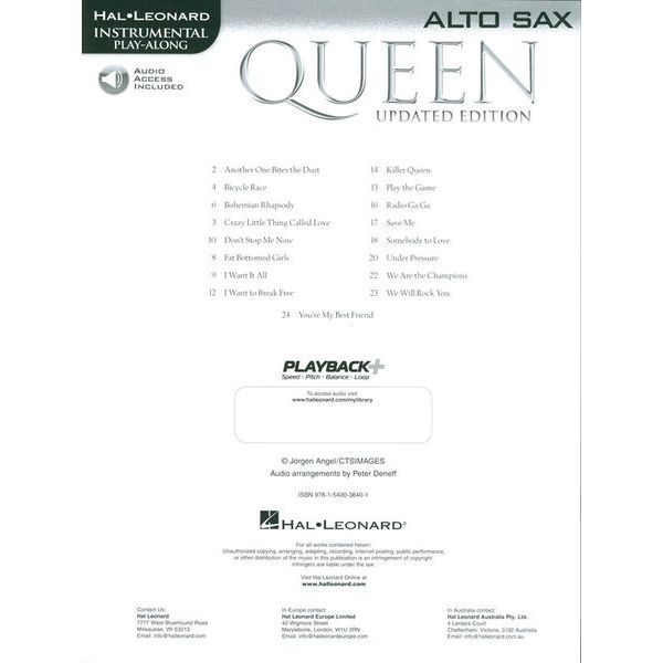 Hal Leonard Queen A-Sax