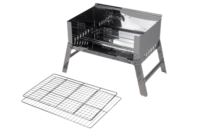 Compact Deluxe RVS Barbecue