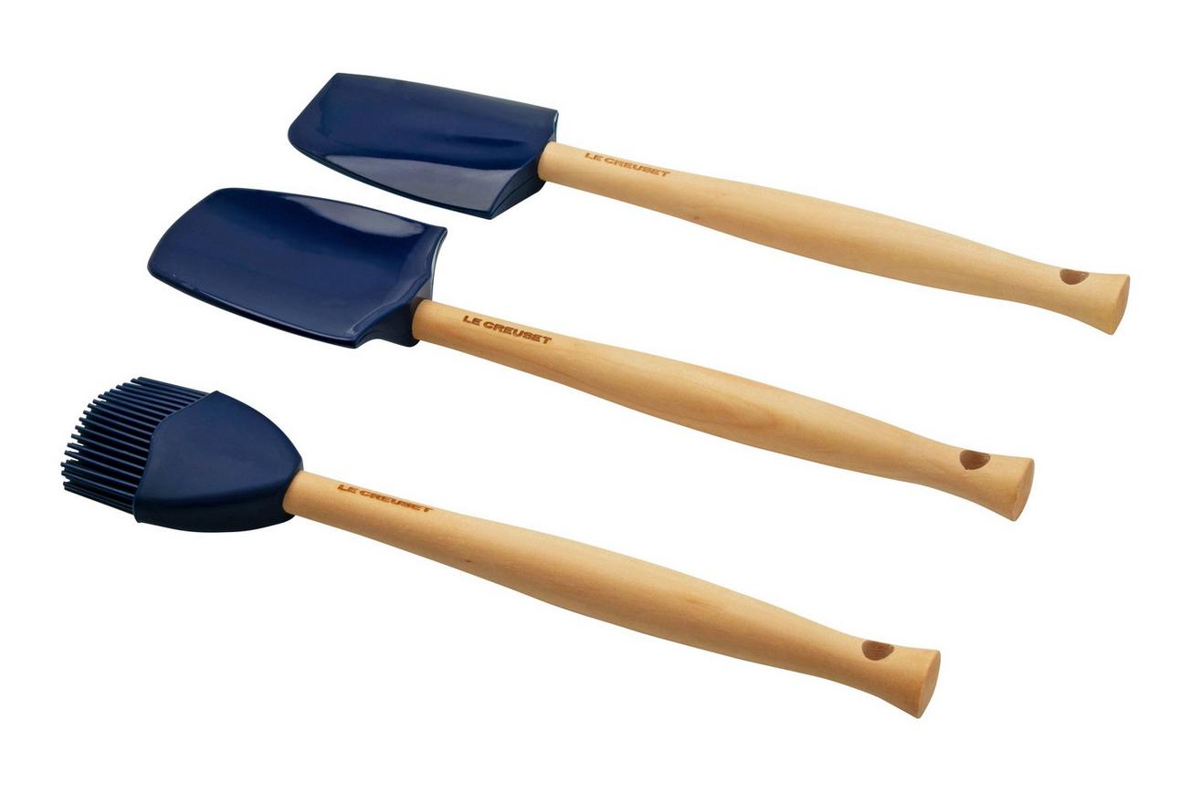 Le Creuset Premium siliconen spatelset 3-delig, azuur