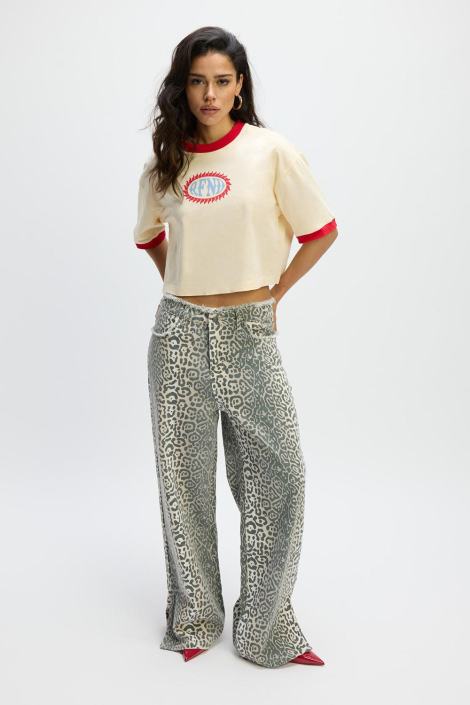 Refined Department beige dames t-shirt