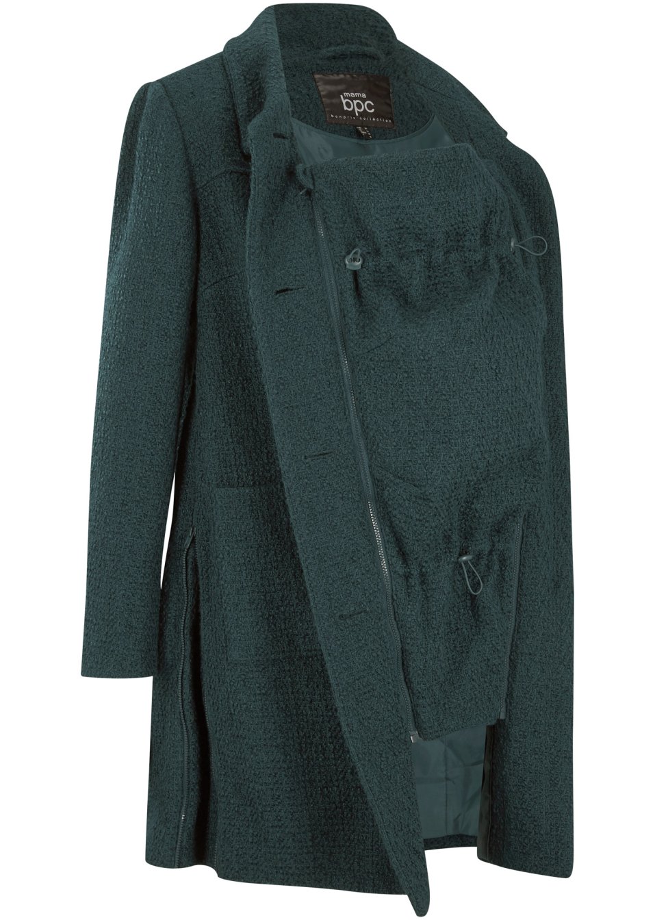 Manteau en bouclé de grossesse et de portage