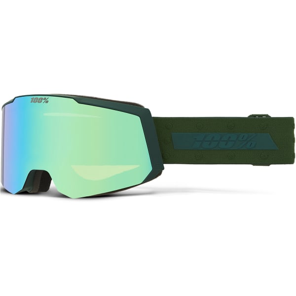 Masque de ski 100PERCENT SNOWCRAFT S CREATURE - MIRROR GREEN LENS