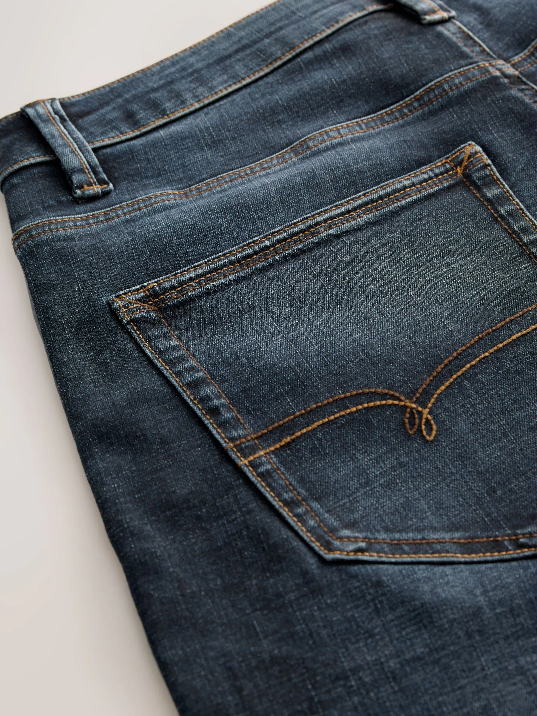 Medium-indigoblauw - Relaxed fit - Motionflex jeans