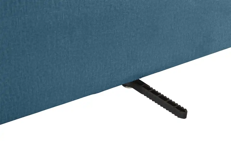 Element Branna Blau Samt Ottomane links