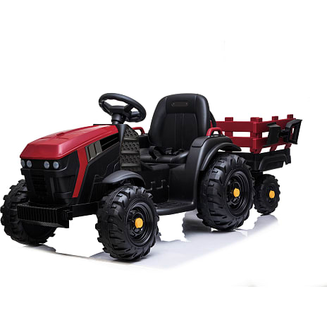 Traktor med trailer og skovl