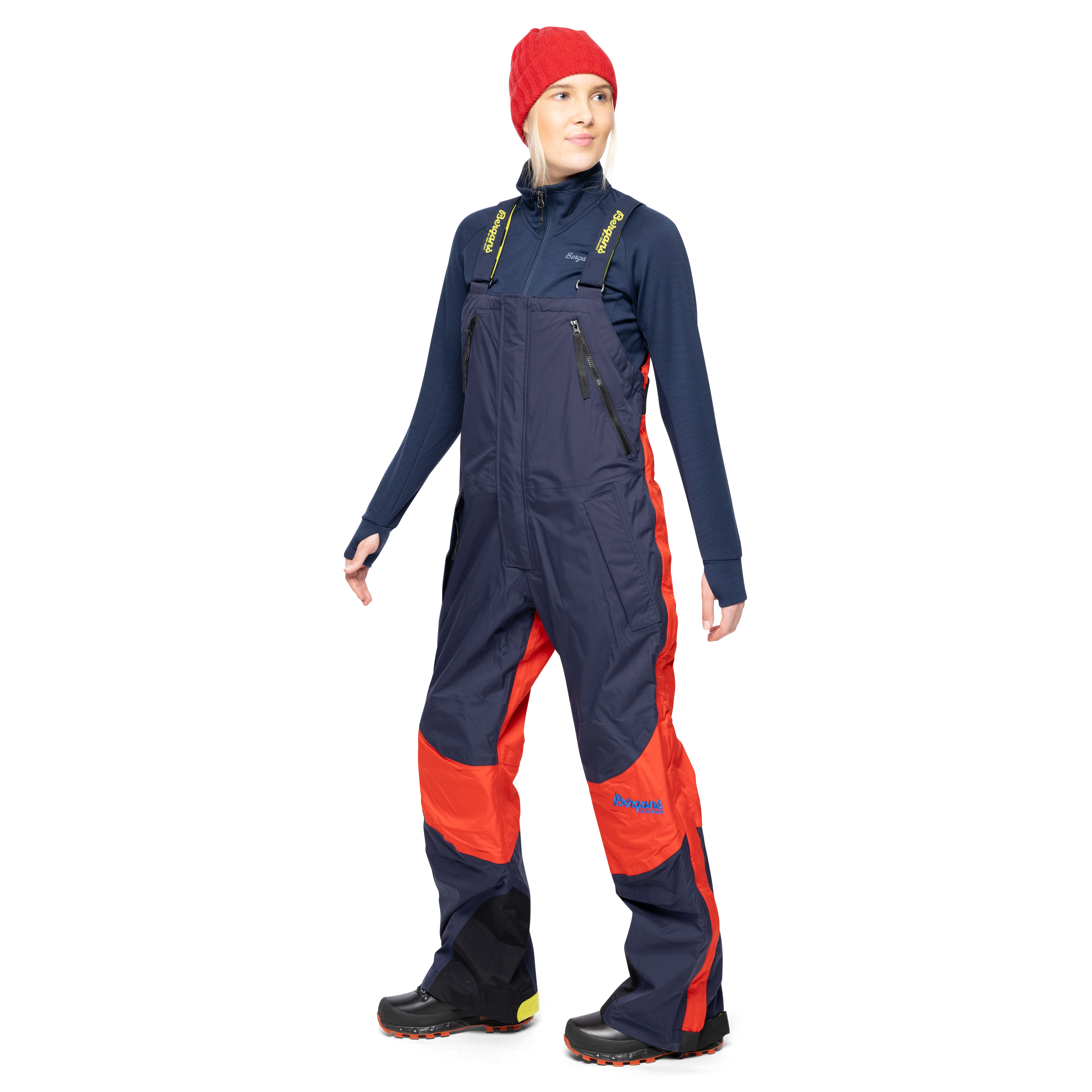 Arctic Expedition Salopette Navy / Bright Red