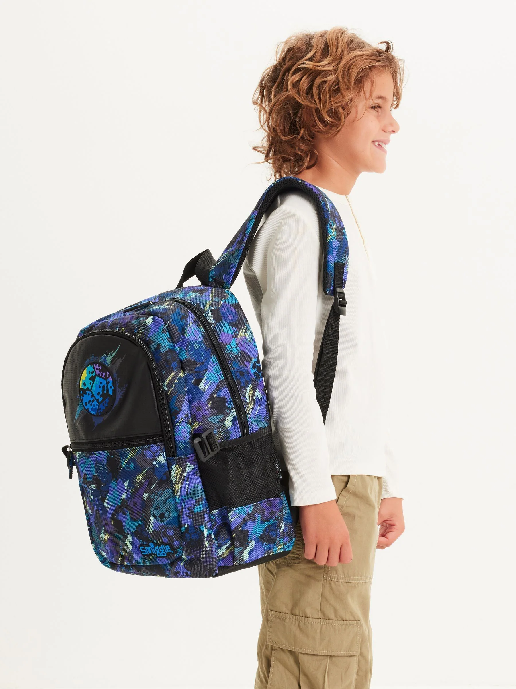 Blauw - Smiggle Trailblazer Classic Attach Backpack