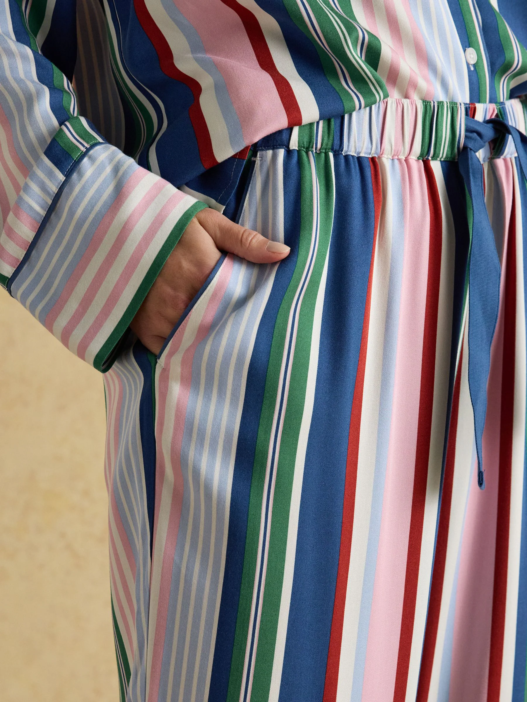Meerdere strepen - Joules Alma Woven Pyjama Set