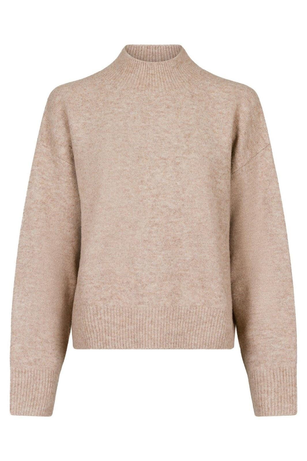 Neo Noir Paulina Knit Blouse sand melange