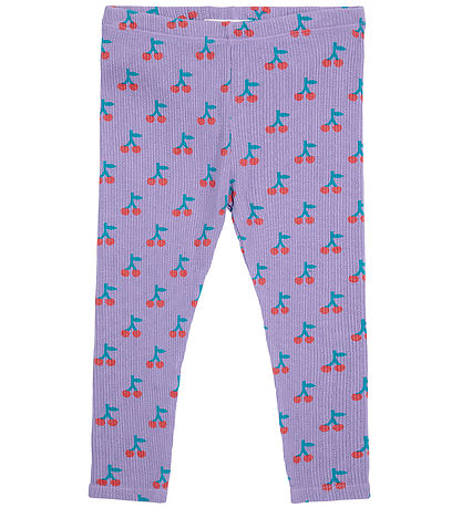 Bobo Choses Leggings - Rib - Cherry - Lilla