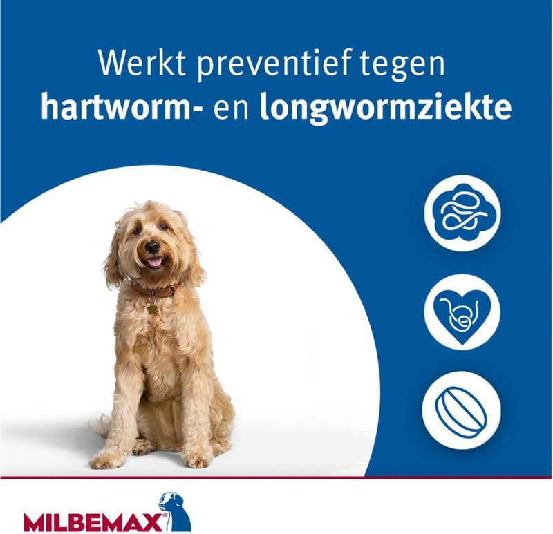 Milbemax Ontworming Tabletten Hond 0,5 - 10 kg 2 x 2 tabletten