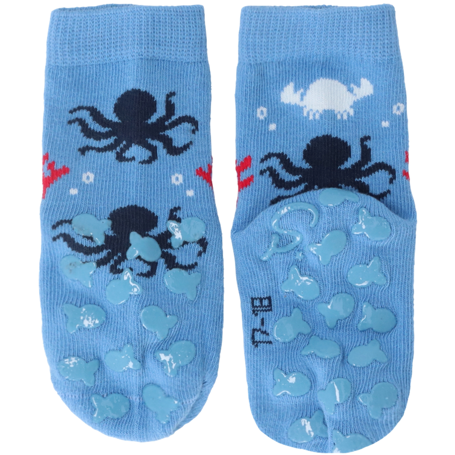 Sterntaler ABS-Krabbelsocken DP Wal marine